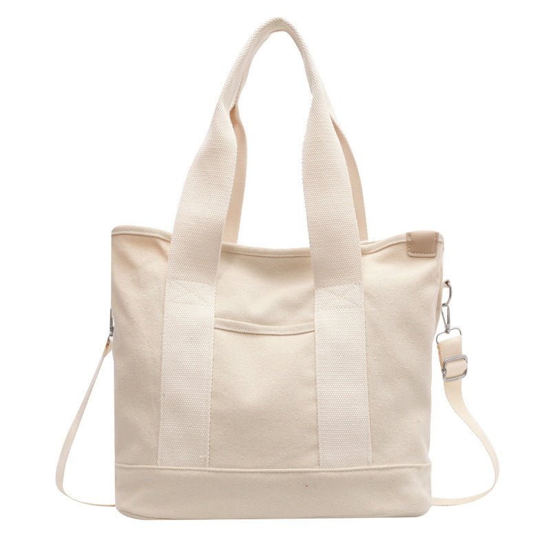 Women's Multifunction Crossbody Canvas Tote Bag Adjustable Strap