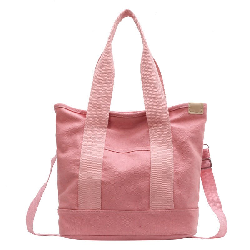 Women's Multifunction Crossbody Canvas Tote Bag Adjustable Strap
