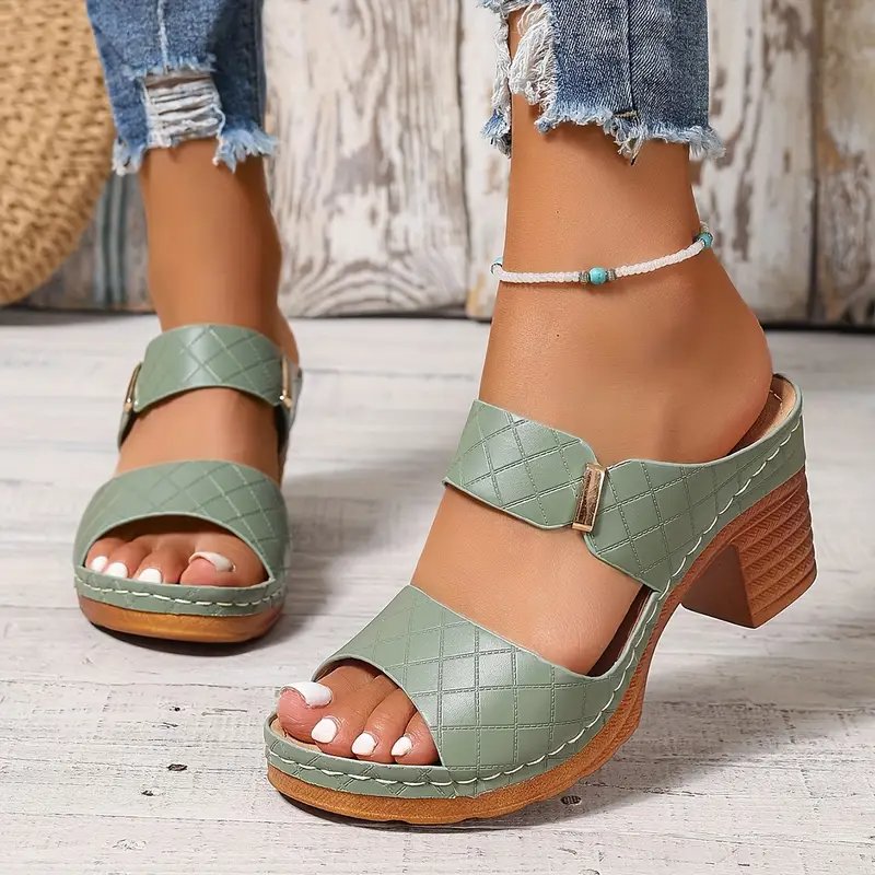 Women's Orthopedic Cushioned Block Heel Sandals