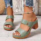 Women's Orthopedic Cushioned Block Heel Sandals