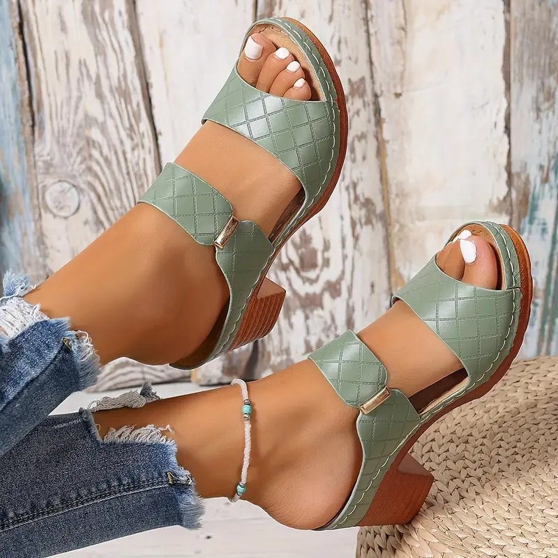 Women's Orthopedic Cushioned Block Heel Sandals