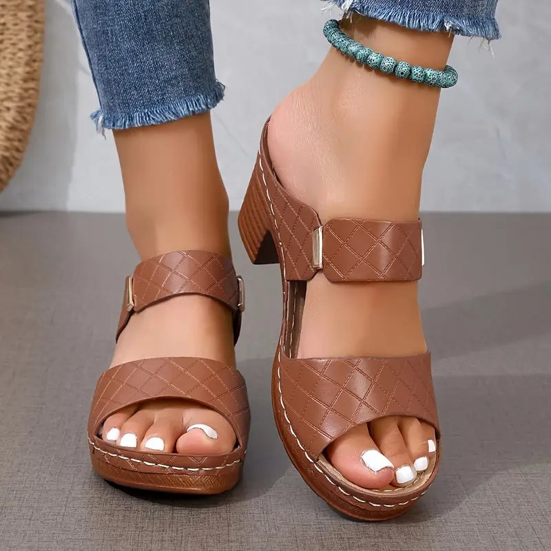 Women's Orthopedic Cushioned Block Heel Sandals