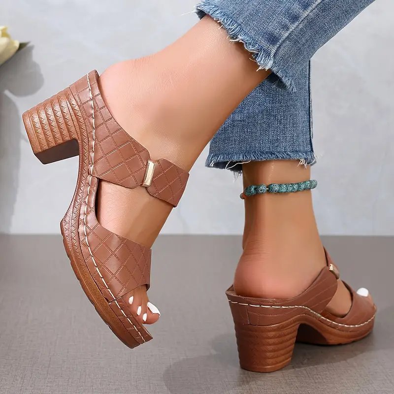 Women's Orthopedic Cushioned Block Heel Sandals