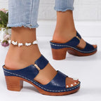 Women's Orthopedic Cushioned Block Heel Sandals