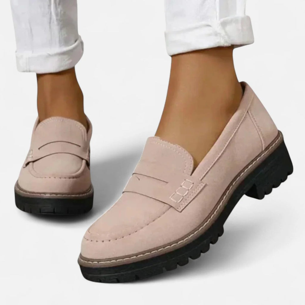 Women's Orthopedic Cushioned Slip-On Platform Penny Loafers