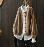 Women's Oversized Button-Front Knit Cardigan Sweater