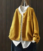 Women's Oversized Button-Front Knit Cardigan Sweater
