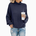 Women's Oversized Chunky Knit Turtleneck Sweater