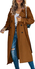 Women's Oversized Belted Longline Trench Coat