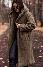 Women's Oversized Hooded Faux Fur Long Winter Coat
