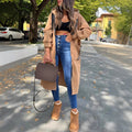 Women's Oversized Long Hooded Zip-Up Coat