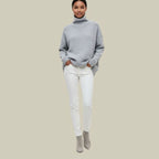 Women's Oversized Loose Fit Turtlenecks Cozy Knit Sweater