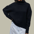 Women's Oversized Loose Fit Turtlenecks Cozy Knit Sweater
