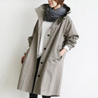 Women's Oversized Water-Resistant Button-Front Trench Coat