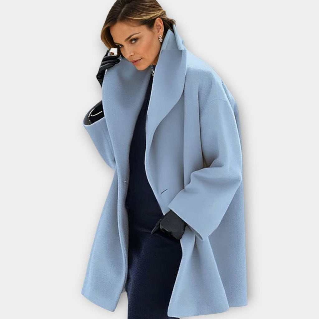 Women's Oversized Wide-Collar Longline Winter Coat