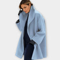 Women's Oversized Wide-Collar Longline Winter Coat