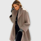 Women's Oversized Wide-Collar Longline Winter Coat