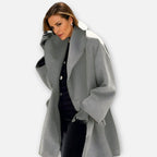 Women's Oversized Wide-Collar Longline Winter Coat