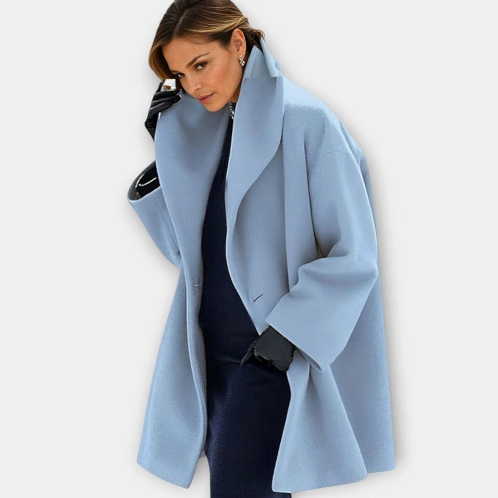 Women's Oversized Wide-Collar Relaxed-Fit Winter Coat