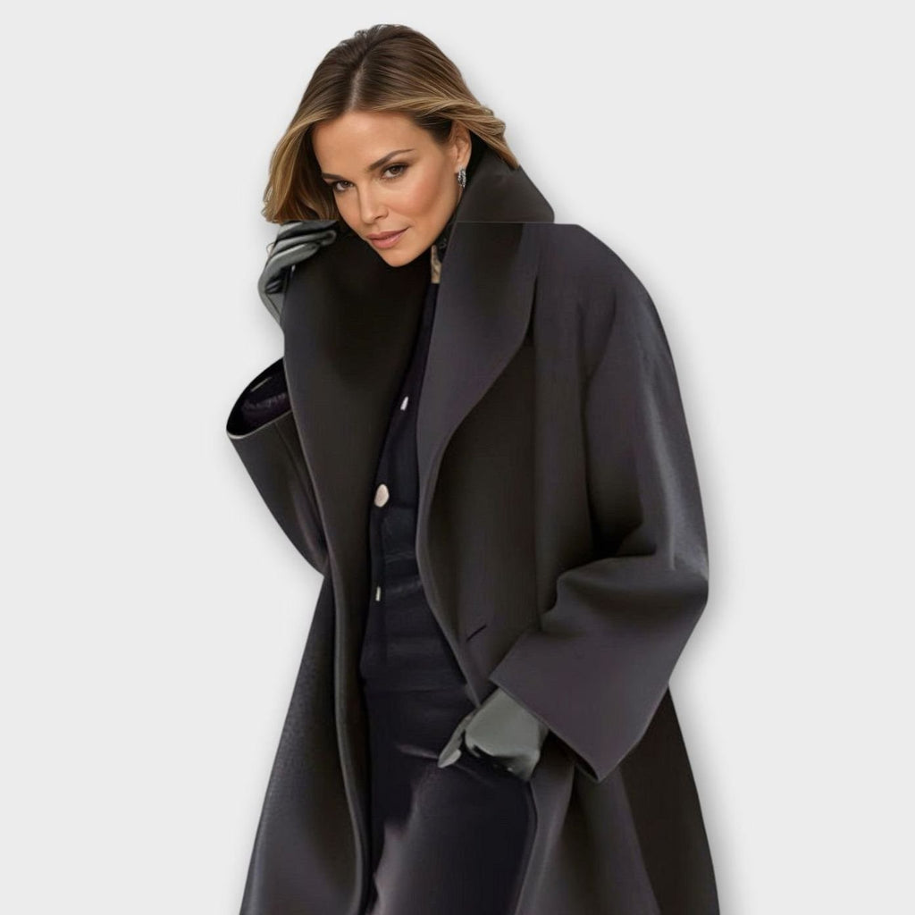 Women's Oversized Wide-Collar Relaxed-Fit Winter Coat