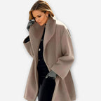 Women's Oversized Wide-Collar Relaxed-Fit Winter Coat
