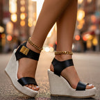 Women's Platform Wedge Sandals Ankle Strap Orthopedic