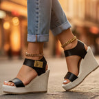 Women's Platform Wedge Sandals Ankle Strap Orthopedic