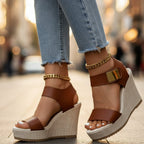 Women's Platform Wedge Sandals Ankle Strap Orthopedic