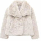 Women's Relaxed-Fit Open-Front Faux Fur Jacket