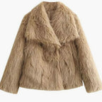 Women's Relaxed-Fit Open-Front Faux Fur Jacket