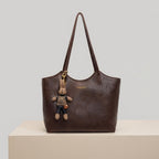 Women's Soft Vegan Leather Shoulder Tote Bag Plush Bunny