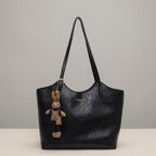 Women's Soft Vegan Leather Shoulder Tote Bag Plush Bunny