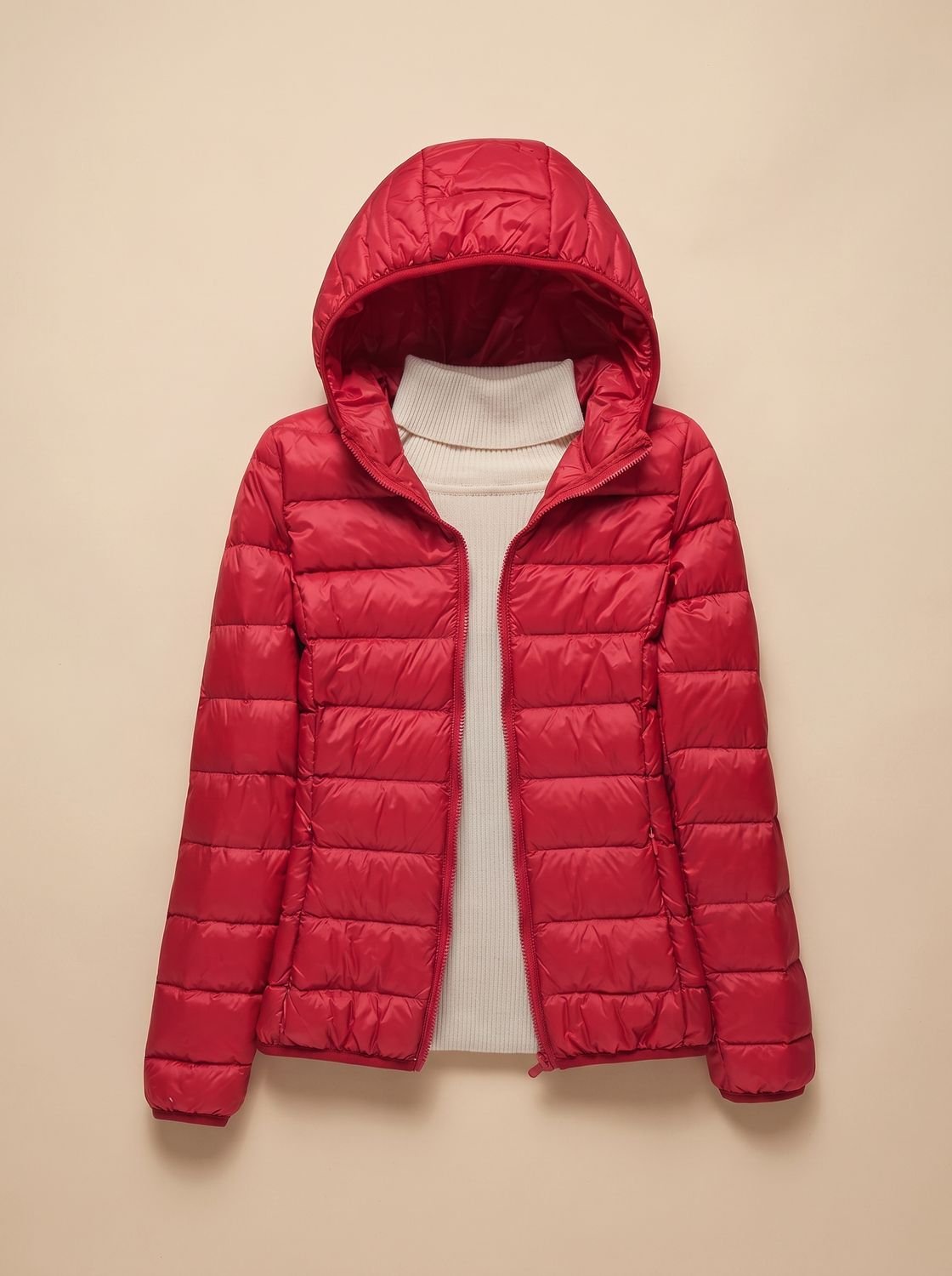 Women's Ultra-Light Hooded Quilted Winter Coat