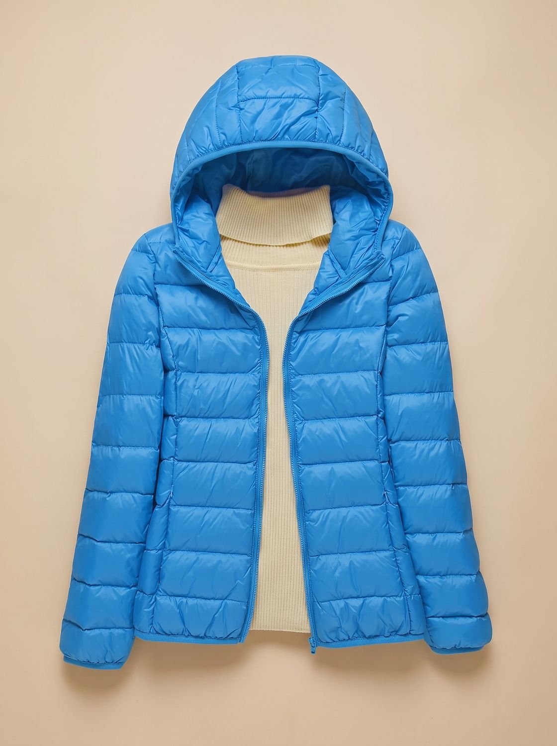 Women's Ultra-Light Hooded Quilted Winter Coat