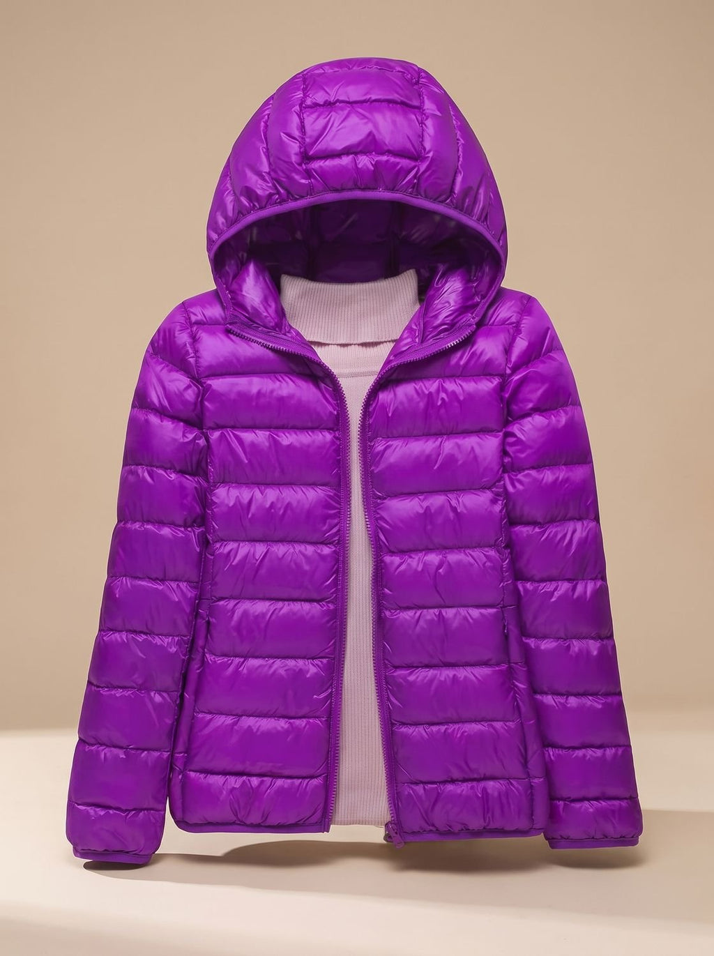 Women's Ultra-Light Hooded Quilted Winter Coat