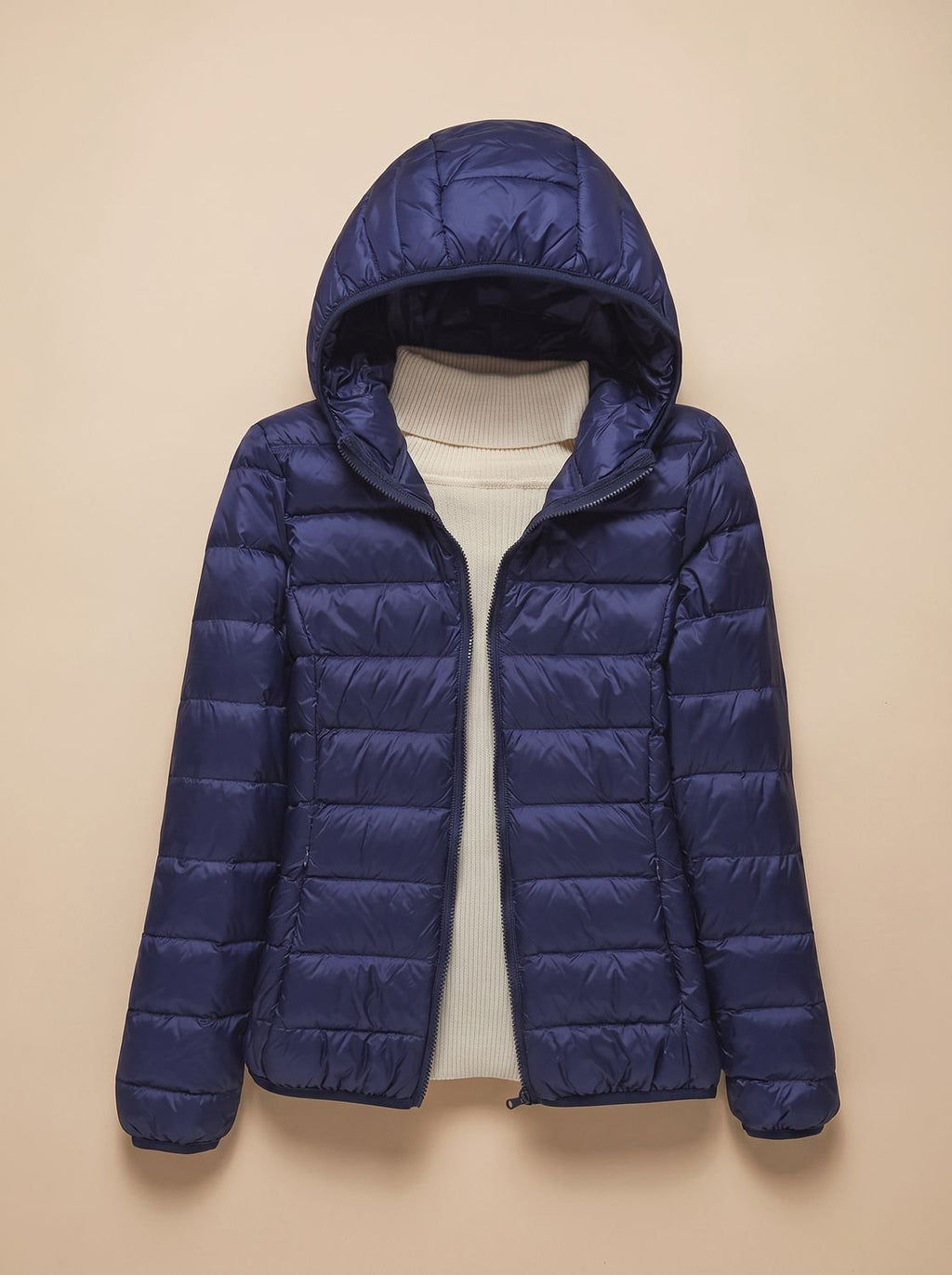 Women's Ultra-Light Hooded Quilted Winter Coat