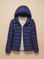 Women's Ultra-Light Hooded Quilted Winter Coat