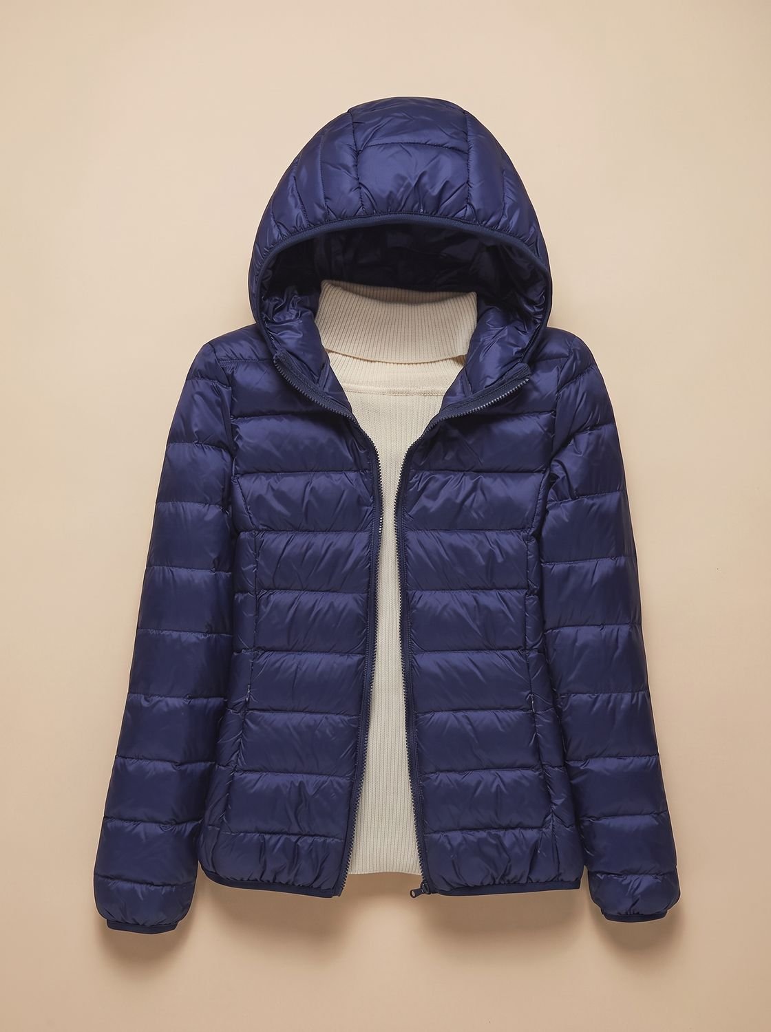 Women's Ultra-Light Hooded Quilted Winter Coat