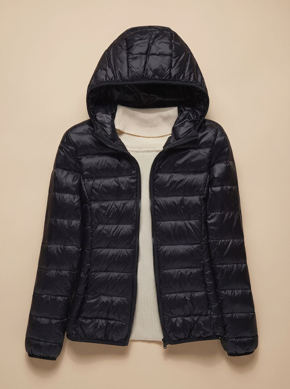 Women's Ultra-Light Hooded Quilted Winter Coat