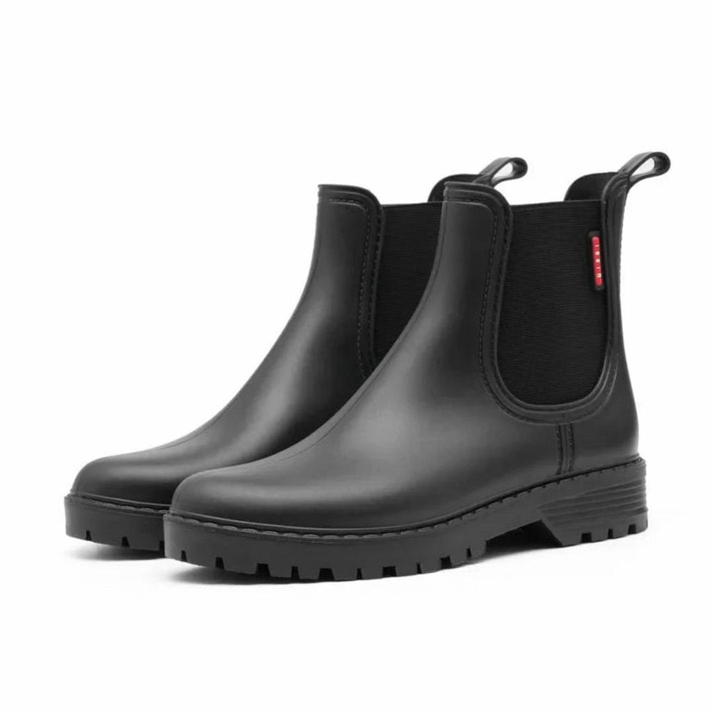 Women's Winter-Ready Sealed Rubber Chelsea Booties - Black