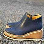 Women's Wedge Platform Slip-On Chelsea Boots