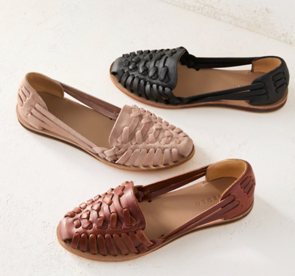 Women's Woven Closed-Toe Slip-On Comfortable Sandals