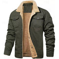 Women's Relaxed-Fit Sherpa Trucker Jacket - Army Green