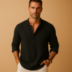 Men's V Neck Shirt Summer Lightweight Breathable Stylish Long