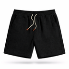 Men's Linen Shorts Elastic Waist Drawstring Summer Fit